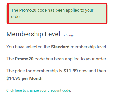 Screenshot of tested coupon for Dropship Rabbit