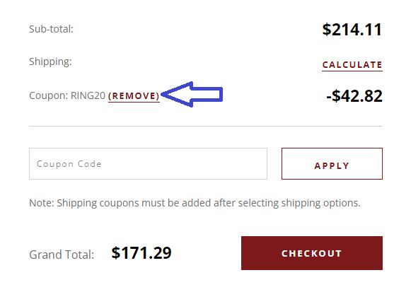 Screenshot of tested coupon for ZZ - Seller Savings Direct