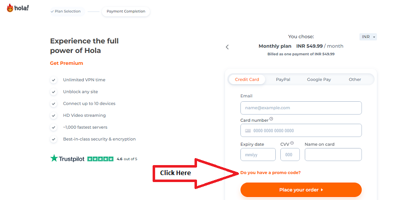 how to use hola vpn coupon code?